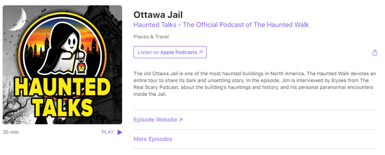 Ottawa Jail haunted walks