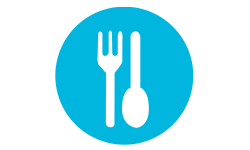 dinner icon blue