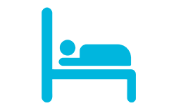 hotel icon blue