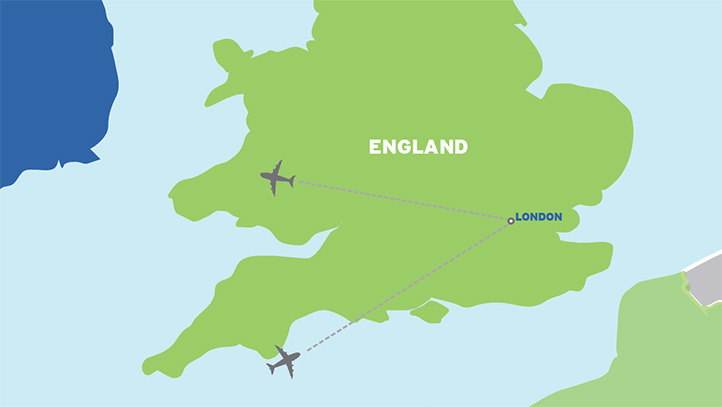 London: Economical England Student Tour map